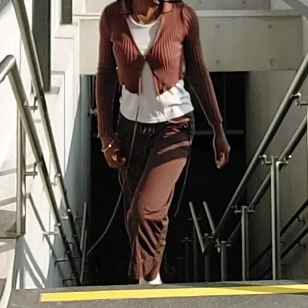 Brown aeropostale wrap top